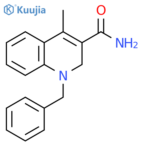 3-Quinolinecarboxamide, 1,2-dihydro-4-methyl-1-(phenylmethyl)- structure