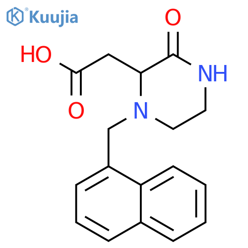 2-1-(1-Naphthylmethyl)-3-oxo-2-piperazinyl-acetic Acid structure