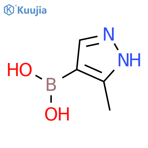 (5-Methyl-1H-pyrazol-4-yl)boronic acid structure