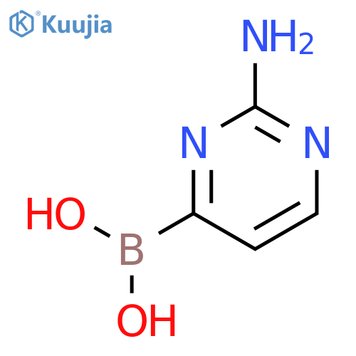 (2-Aminopyrimidin-4-yl)boronic acid structure