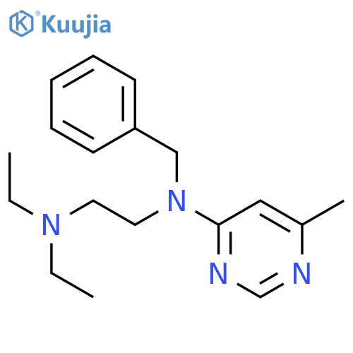 1,2-Ethanediamine,N1,N1-diethyl-N2-(6-methyl-4-pyrimidinyl)-N2-(phenylmethyl)- structure