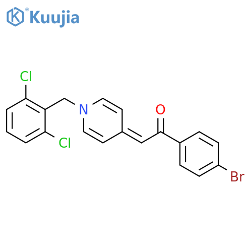 Ethanone, 1-(4-bromophenyl)-2-[1-[(2,6-dichlorophenyl)methyl]-4(1H)-pyridinylidene]- structure