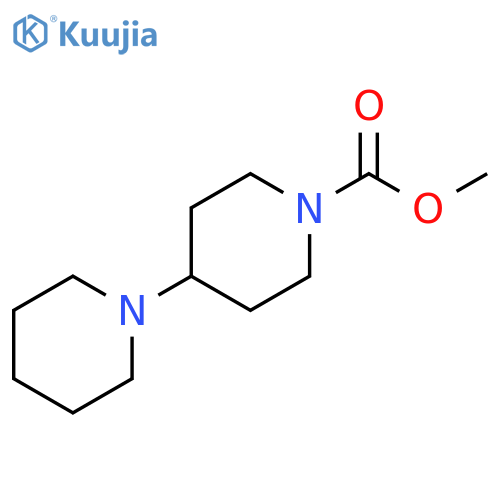 [1,4'-Bipiperidine]-1'-carboxylic acid, methyl ester structure