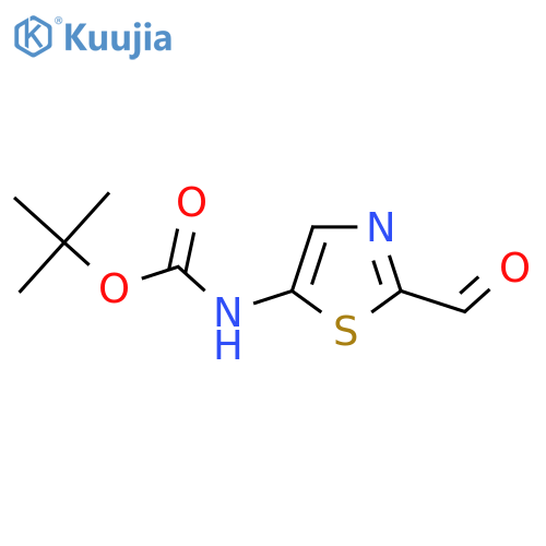 Tert-butyl (2-formylthiazol-5-yl)carbamate structure