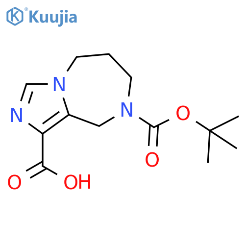 5H-Imidazo[1,5-a][1,4]diazepine-1,8(9H)-dicarboxylic acid, 6,7-dihydro-, 8-(1,1-dimethylethyl) ester structure