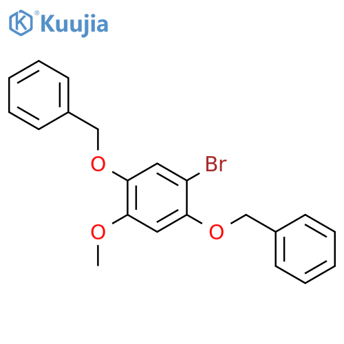 Benzene, 1-bromo-4-methoxy-2,5-bis(phenylmethoxy)- structure