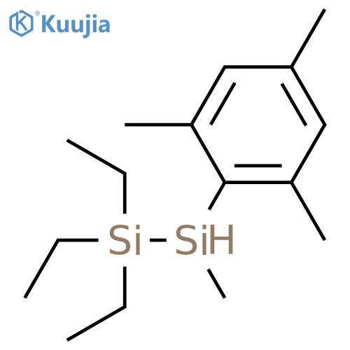 Disilane, 1,1,1-triethyl-2-methyl-2-(2,4,6-trimethylphenyl)- structure