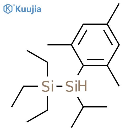 Disilane, 1,1,1-triethyl-2-(1-methylethyl)-2-(2,4,6-trimethylphenyl)- structure