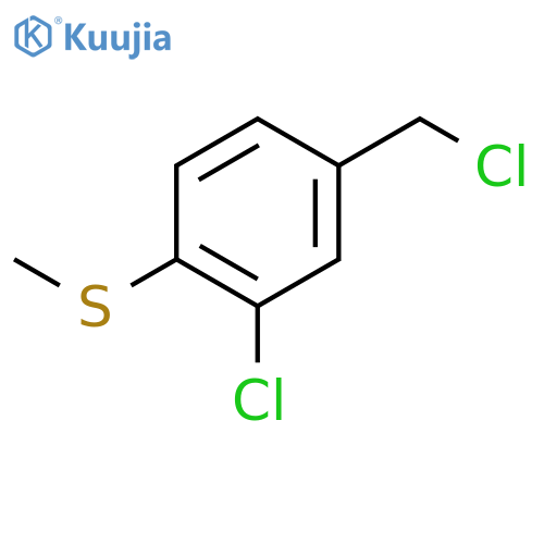 2-chloro-4-(chloromethyl)-1-(methylsulfanyl)benzene structure