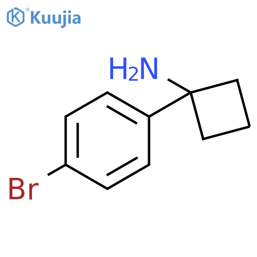 1-(4-bromophenyl)cyclobutan-1-amine structure