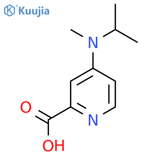 4-[Methyl(propan-2-yl)amino]pyridine-2-carboxylic acid structure
