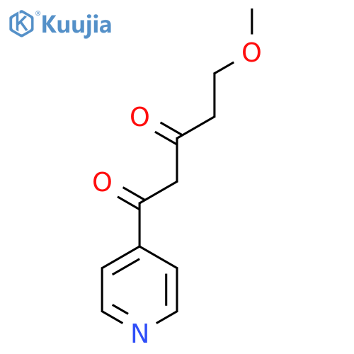 5-methoxy-1-(pyridin-4-yl)pentane-1,3-dione structure