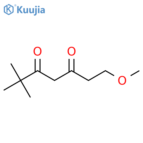 1-methoxy-6,6-dimethylheptane-3,5-dione structure