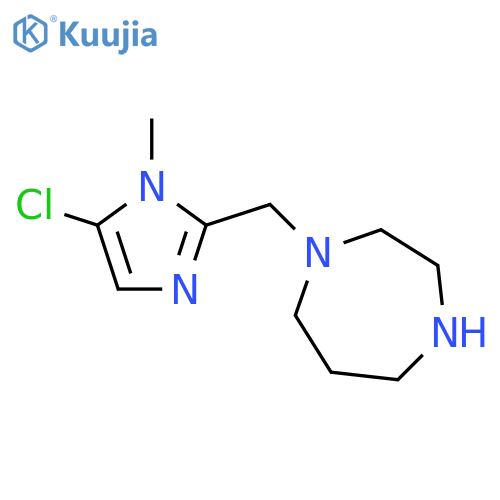 1-[(5-chloro-1-methyl-1H-imidazol-2-yl)methyl]-1,4-diazepane structure