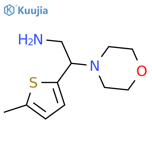 2-(5-methylthiophen-2-yl)-2-(morpholin-4-yl)ethan-1-amine structure