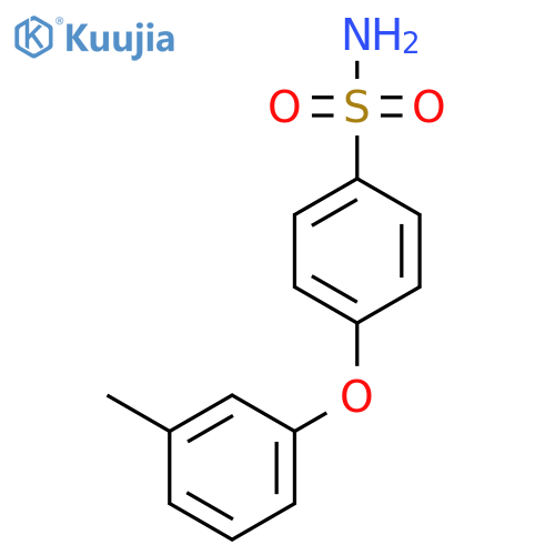 4-(3-methylphenoxy)benzene-1-sulfonamide structure