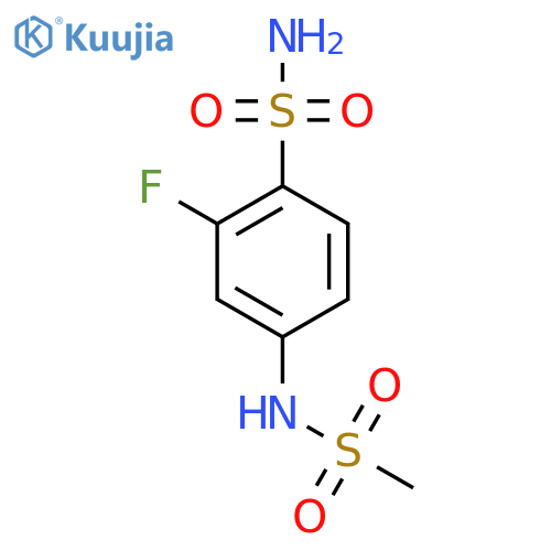 2-Fluoro-4-(methanesulfonamido)benzenesulfonamide structure