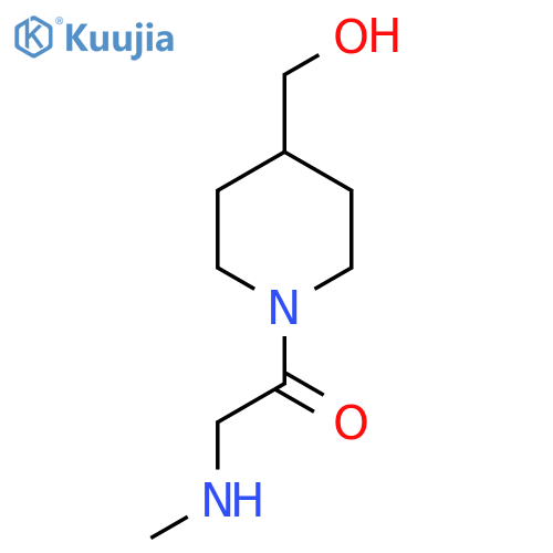 1-[4-(Hydroxymethyl)piperidin-1-yl]-2-(methylamino)ethan-1-one structure