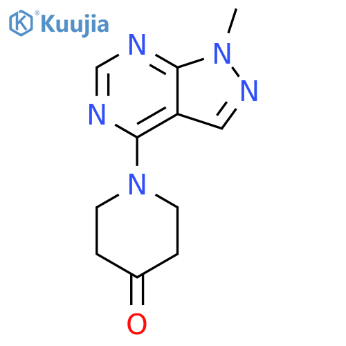 1-{1-Methyl-1H-pyrazolo3,4-dpyrimidin-4-yl}piperidin-4-one structure