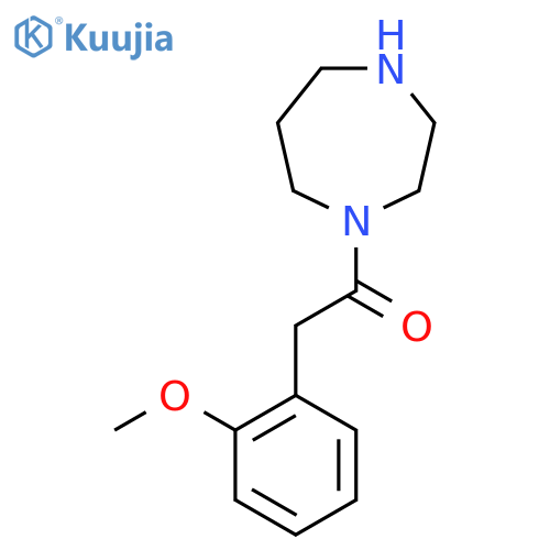 1-(1,4-Diazepan-1-yl)-2-(2-methoxyphenyl)ethan-1-one structure