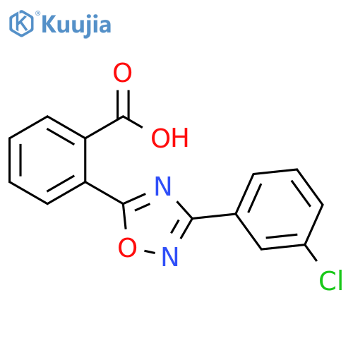 2-3-(3-Chlorophenyl)-1,2,4-oxadiazol-5-ylbenzoic Acid structure