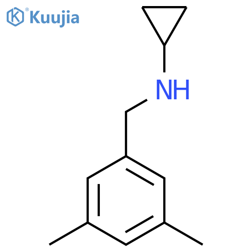 N-[(3,5-Dimethylphenyl)methyl]cyclopropanamine structure