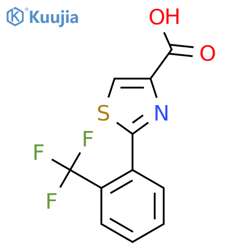 2-(2-(Trifluoromethyl)phenyl)thiazole-4-carboxylic acid structure