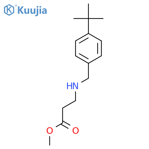 methyl 3-{(4-tert-butylphenyl)methylamino}propanoate structure