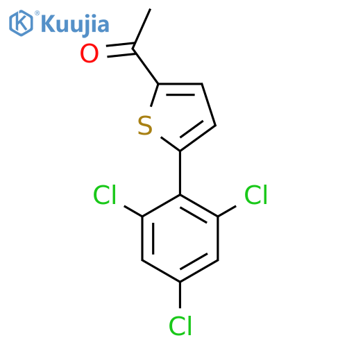 2-Acetyl-5-(2,4,6-trichlorophenyl)thiophene structure