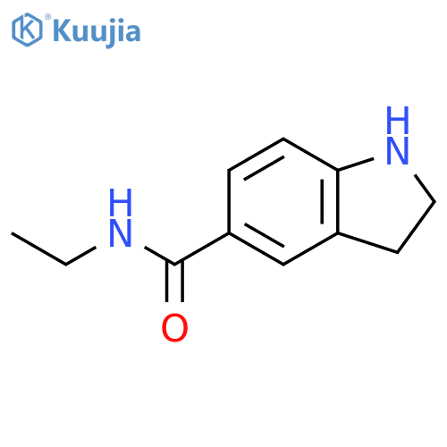 N-ethyl-2,3-dihydro-1H-indole-5-carboxamide structure