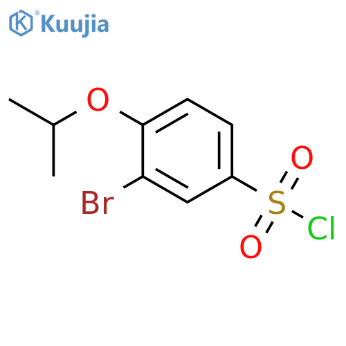 Benzenesulfonyl chloride, 3-bromo-4-(1-methylethoxy)- structure