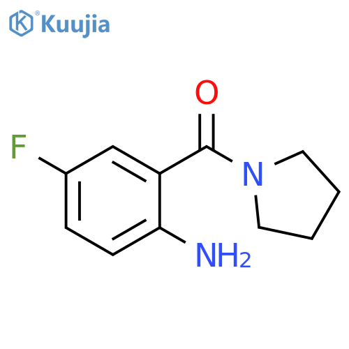 (2-Amino-5-fluoro-phenyl)-pyrrolidin-1-yl-methanone structure