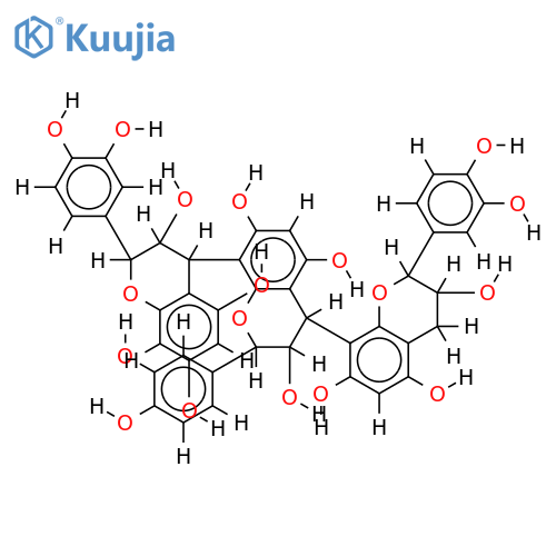 Catechin(4alpha?8)epicatechin(4beta?8)epicatechin structure