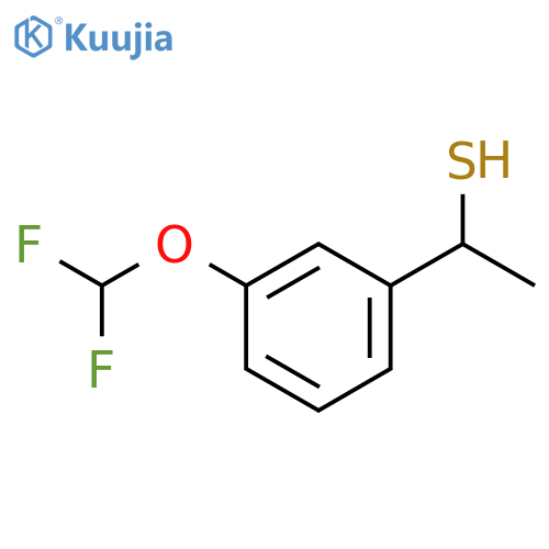 1-3-(difluoromethoxy)phenylethane-1-thiol structure