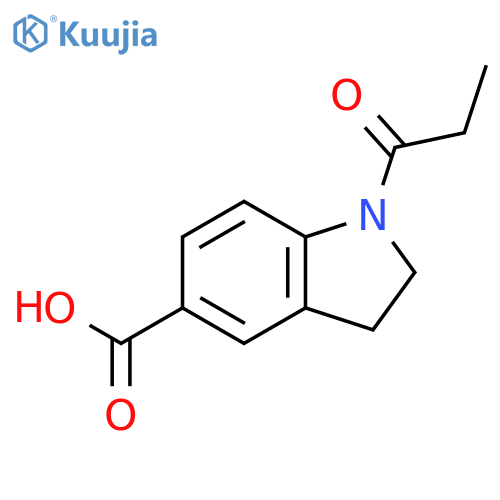 1-propionylindoline-5-carboxylic acid structure