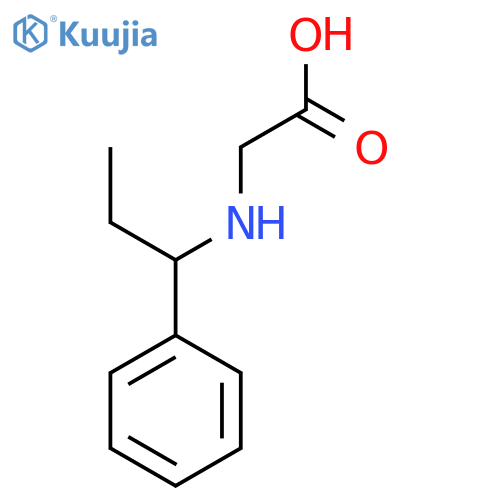 (1-Phenyl-propylamino)-acetic acid structure