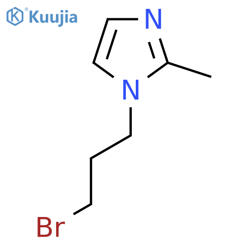 1-(3-Bromopropyl)-2-methylimidazole structure