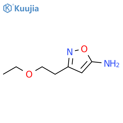 3-(2-ethoxyethyl)-1,2-oxazol-5-amine structure