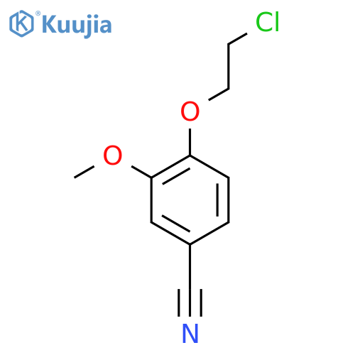 4-(2-Chloroethoxy)-3-methoxybenzonitrile structure