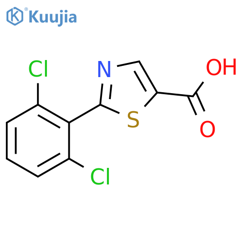 2-(2,6-dichlorophenyl)-1,3-thiazole-5-carboxylic acid structure