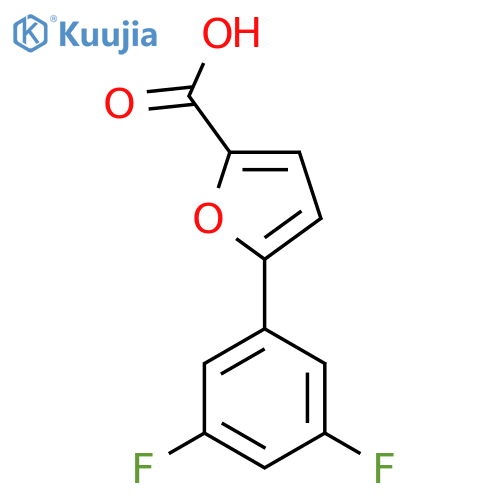 5-(3,5-Difluorophenyl)furan-2-carboxylic acid structure