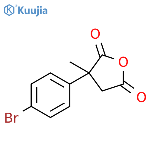 3-(4-bromophenyl)-3-methyloxolane-2,5-dione structure
