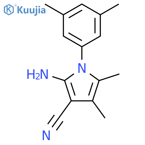 2-Amino-1-(3,5-dimethylphenyl)-4,5-dimethyl-1H-pyrrole-3-carbonitrile structure