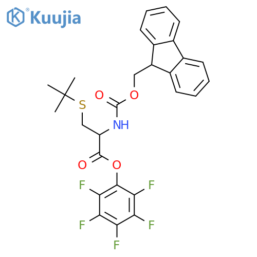 Fmoc-Cys(tBu)-opfp structure