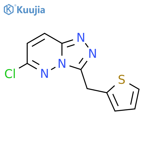 6-chloro-3-[(thiophen-2-yl)methyl]-[1,2,4]triazolo[4,3-b]pyridazine structure