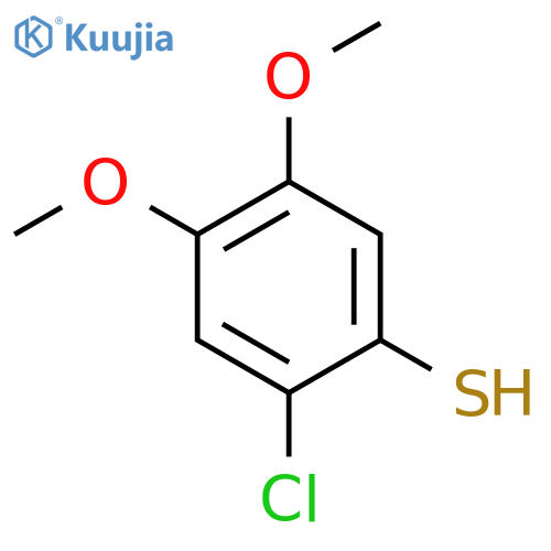 2-Chloro-4,5-dimethoxybenzene-1-thiol structure