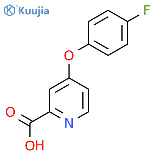 4-(4-Fluorophenoxy)pyridine-2-carboxylic acid structure