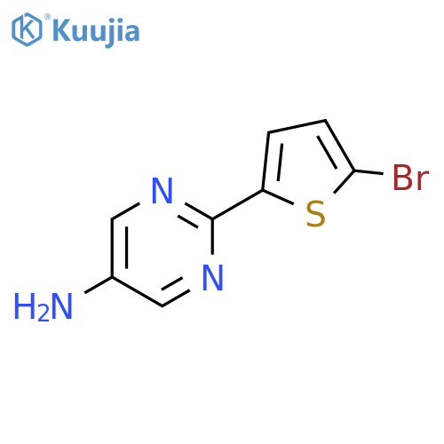 2-(5-bromothiophen-2-yl)pyrimidin-5-amine structure