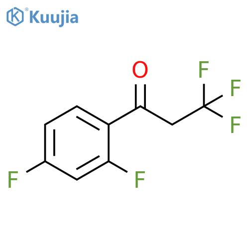 1-(2,4-difluorophenyl)-3,3,3-trifluoropropan-1-one structure