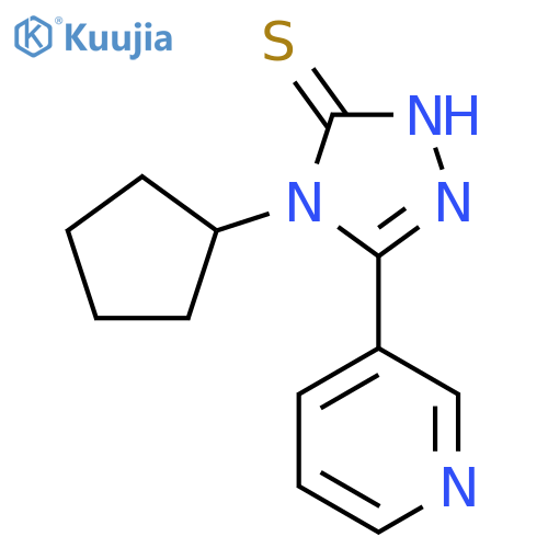 4-Cyclopentyl-5-(pyridin-3-yl)-4h-1,2,4-triazole-3-thiol structure